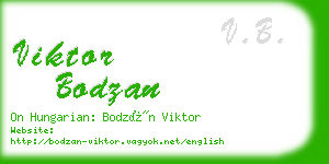 viktor bodzan business card